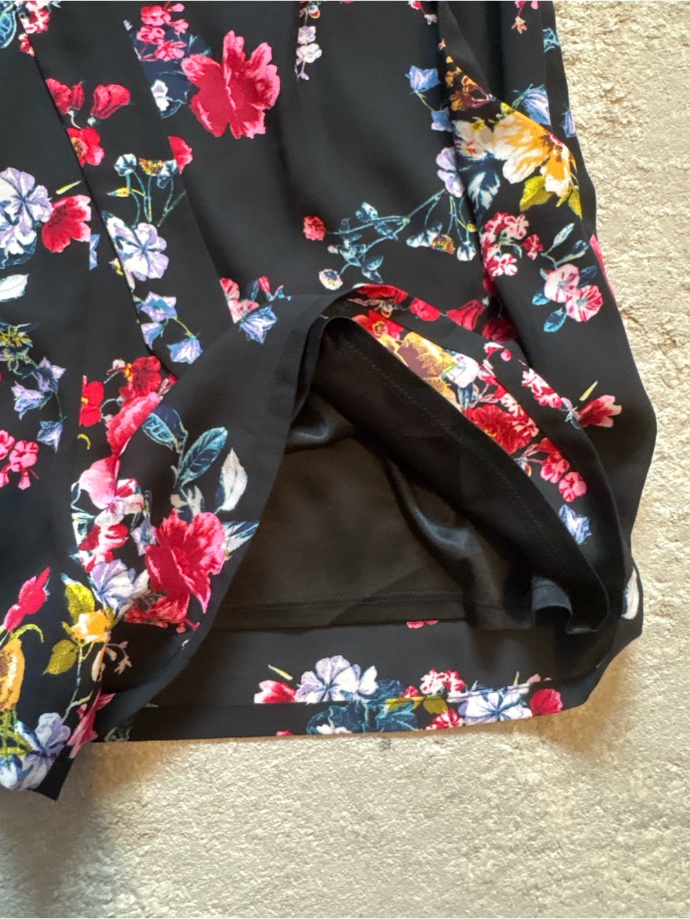 Express Floral Halter Tie Waist Romper With Pockets Size 6 - Picture 7 of 11